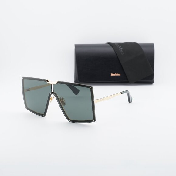 Max Mara MILLER MM0117 30N Shield Sunglasses - Deep Gold/Green main image 10